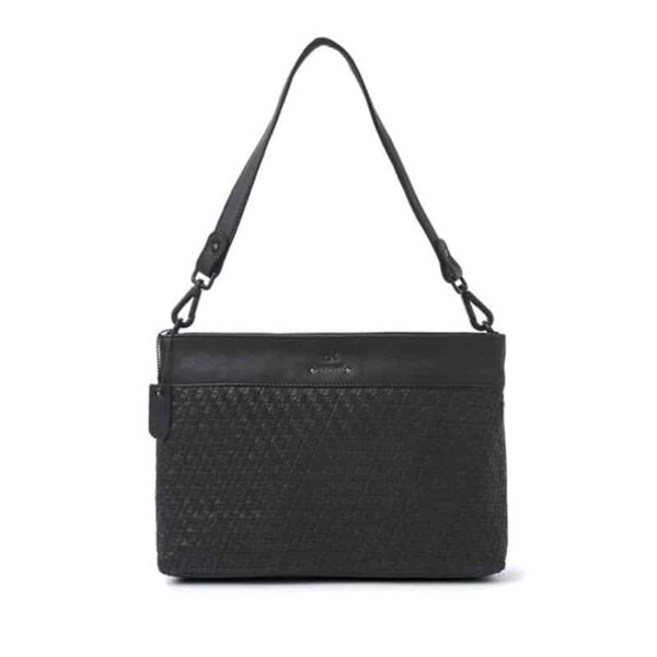 dR Amsterdam Tampa Braided Handbag Black