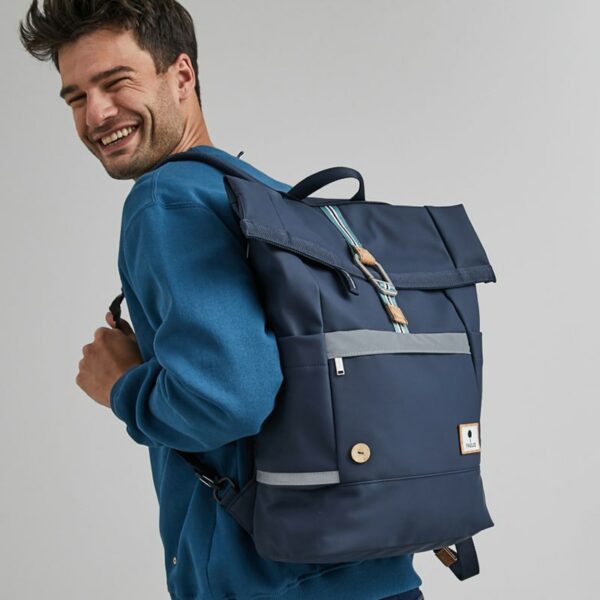 Faguo Recycled Polyester Backpack Blue
