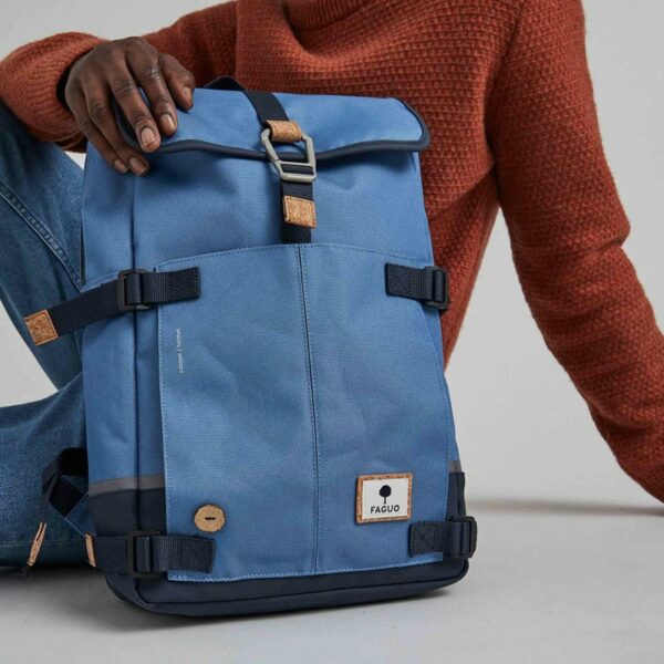 Faguo Recycled Polyester Backpack Navy