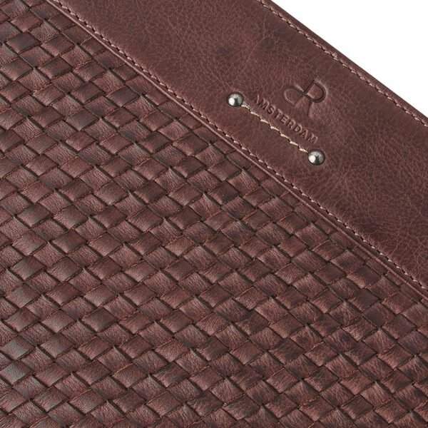 dR Amsterdam Tampa Braided Handbag Brown