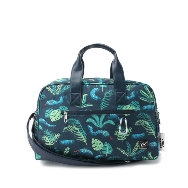 YLX & Freek Vonk Blossom Duffel Bag | Dark Slate & Snakes