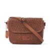 dR Amsterdam Tampa Braided Shoulderbag Camel