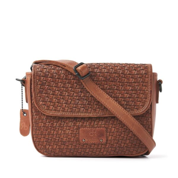 dR Amsterdam Tampa Braided Shoulderbag Camel