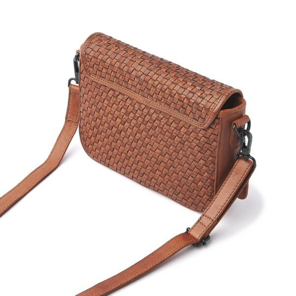 dR Amsterdam Tampa Braided Shoulderbag Camel
