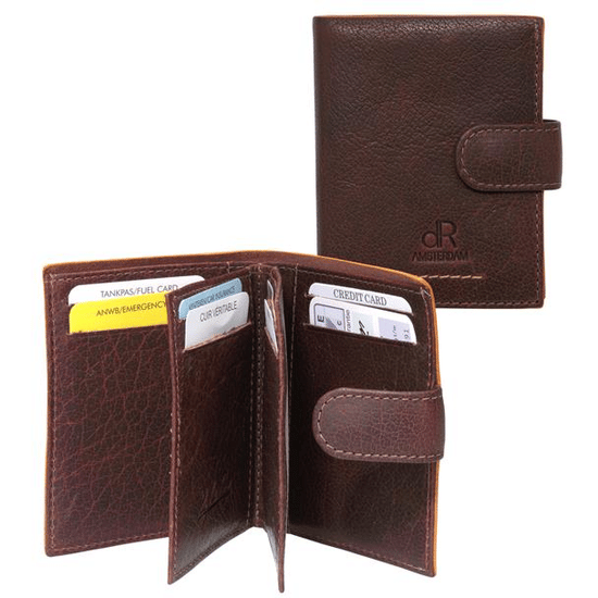 91636 dR Amsterdam Creditcard-etui Brown