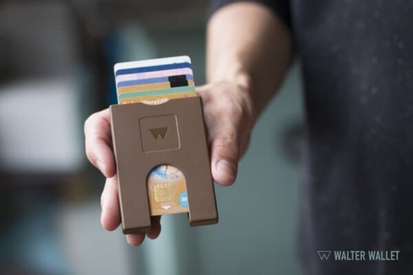 WW003 Walter Wallet Kunststof Paper Brown