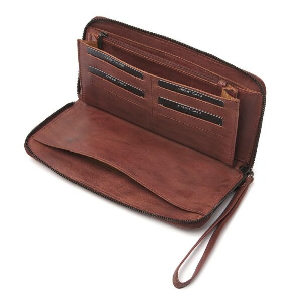 dR Amsterdam Clutch Brown