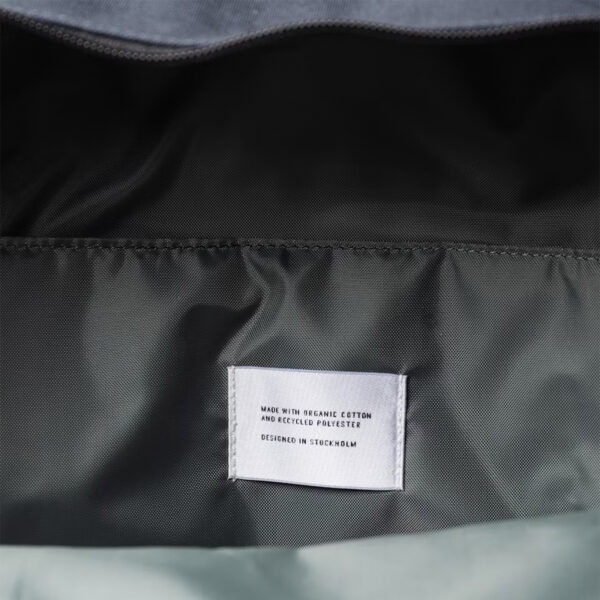 Sandqvist August Backpack Navy with black webbing