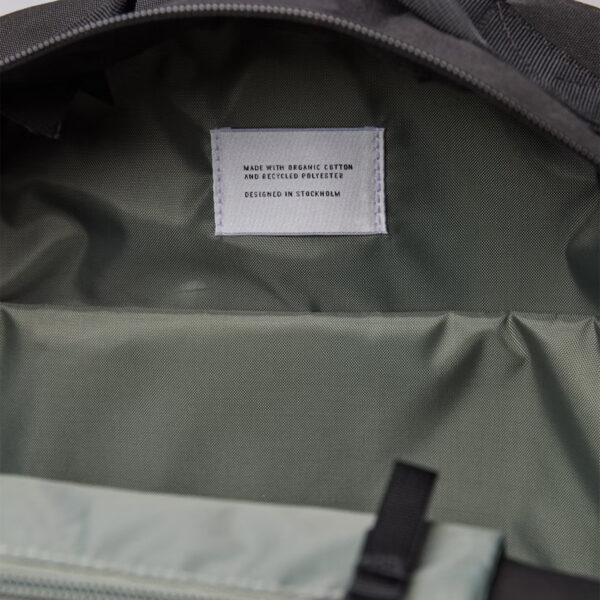 Sandqvist August Backpack Black with Black webbing