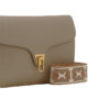 Coccinelle Beat Soft Ribb Handbag Warm Taupe
