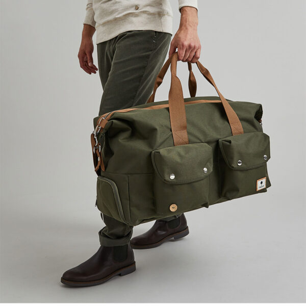 Faguo Sac Weekend Syn Woven Kaki
