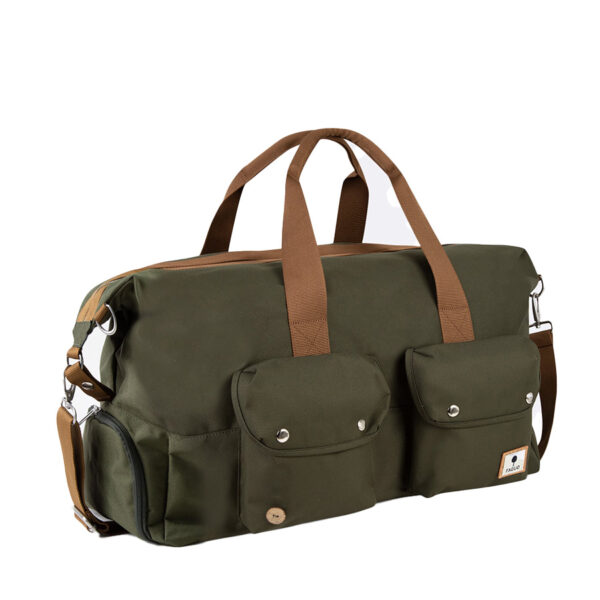 Faguo Sac Weekend Syn Woven Kaki