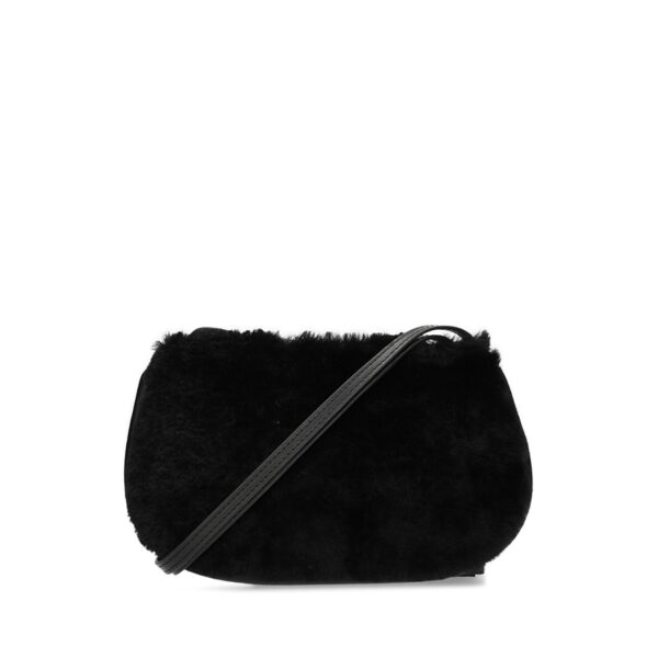Fred de la Bretoniere Elle Furry Crossbody Bag Black