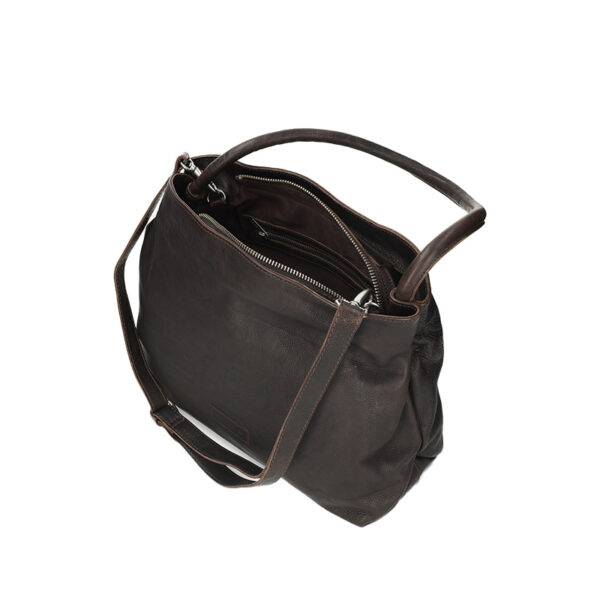 Fred de La Bretoniere Crossbody Grain Leather Olive