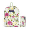 JanSport SuperBreak One Backpack + Medium Accesory Pouch Garden Tea Party