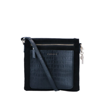 LouLou Essentiels Crossbody Bag Classy Croc Black