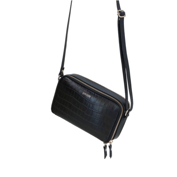 LouLou Essentiels 23POUCH Classy Croc Black