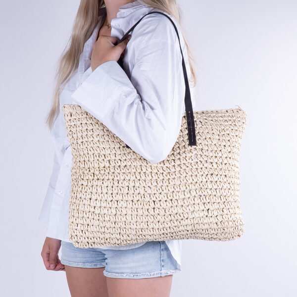 Monnq Straw Bag Maha Natural