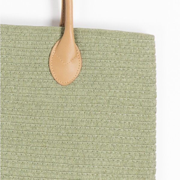 Monnq Straw Bag Magha Olive