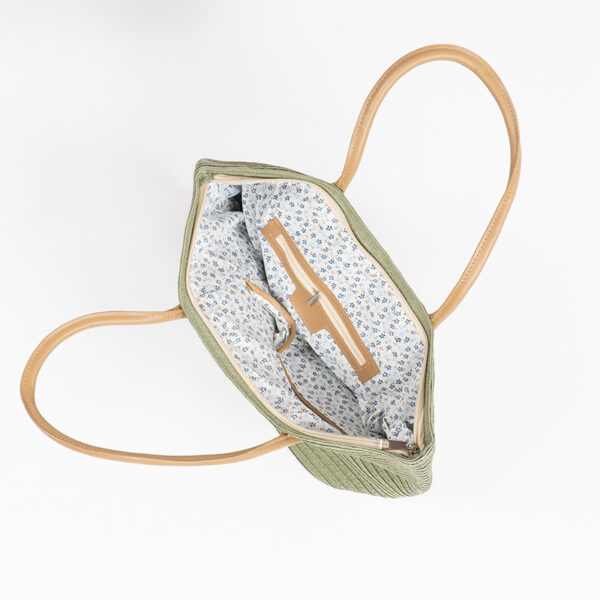 Monnq Straw Bag Magha Olive