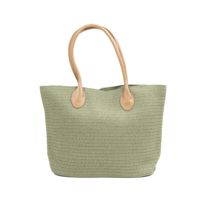 Monnq Straw Bag Magha Olive