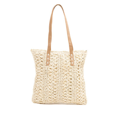 Monnq Straw Bag Nalanda Natural