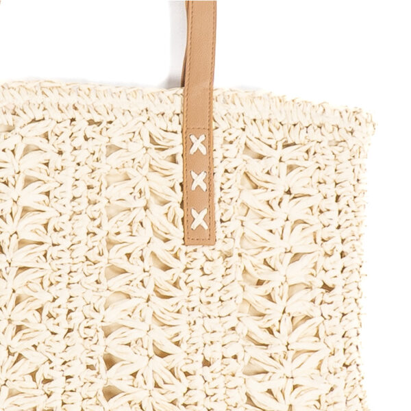 Monnq Straw Bag Nalanda Natural