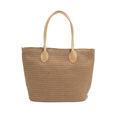 Monnq Straw Bag Magha Brown