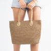 Monnq Straw Bag Magha Brown