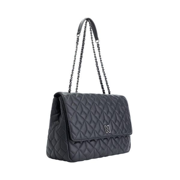 NIKKIE Braided Bag Black/Gun Metal