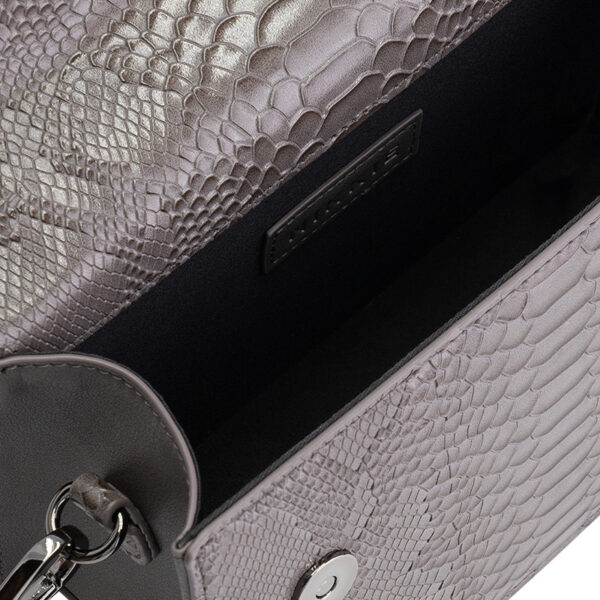 NIKKIE Daxton Snake Shoulderbag Graphite/Gun Metal