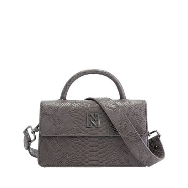 NIKKIE Daxton Snake Shoulderbag Graphite/Gun Metal