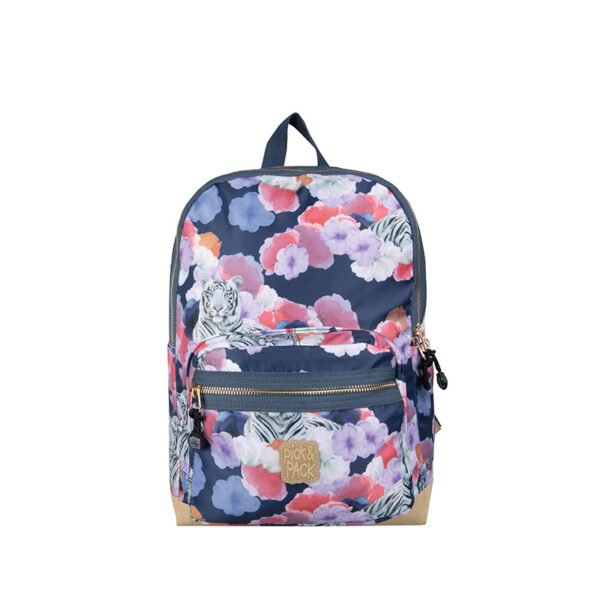 Pick & Pack Tiger of Love Backpack M Denim blue