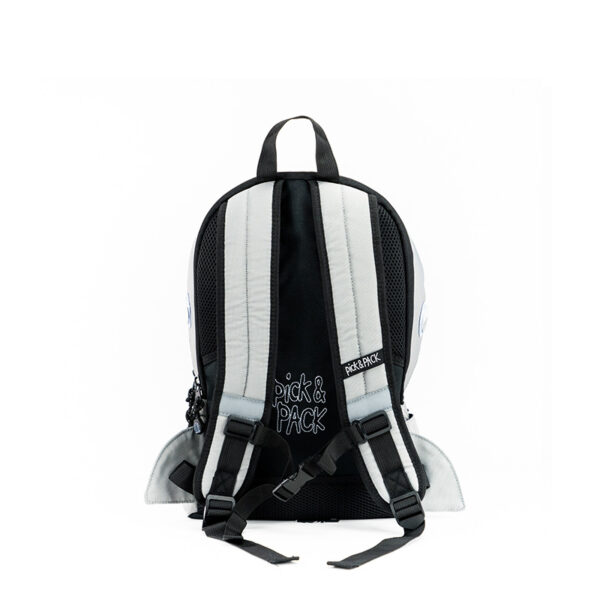 Pick & Pack Shark Shape Backpack M Visible grey