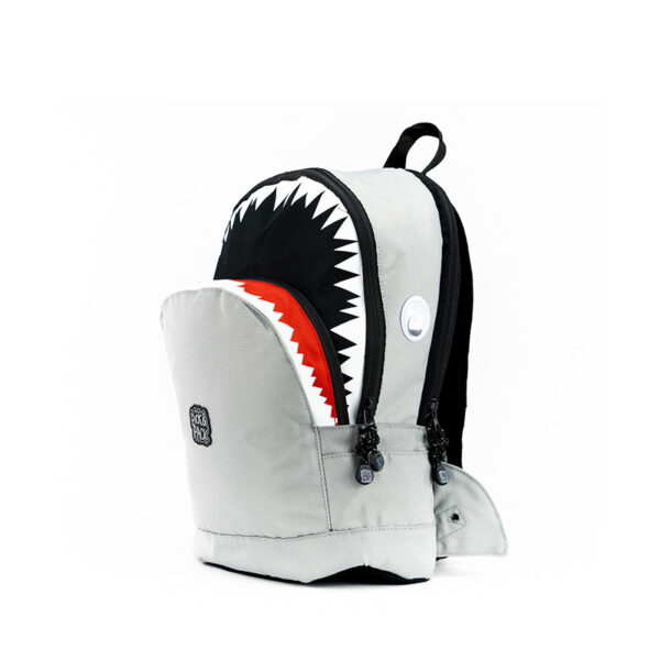 Pick & Pack Shark Shape Backpack M Visible grey