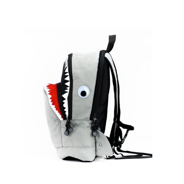 Pick & Pack Shark Shape Backpack M Visible grey