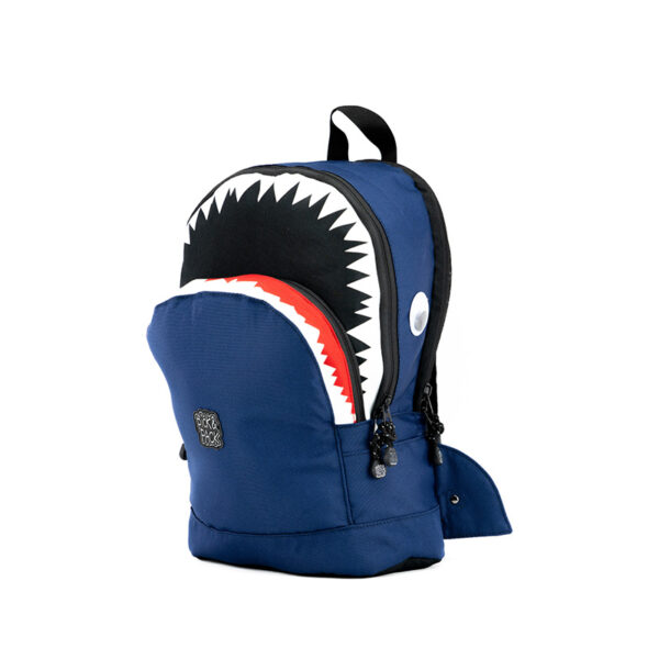 Pick & Pack Shark Shape Backpack M Visible grey