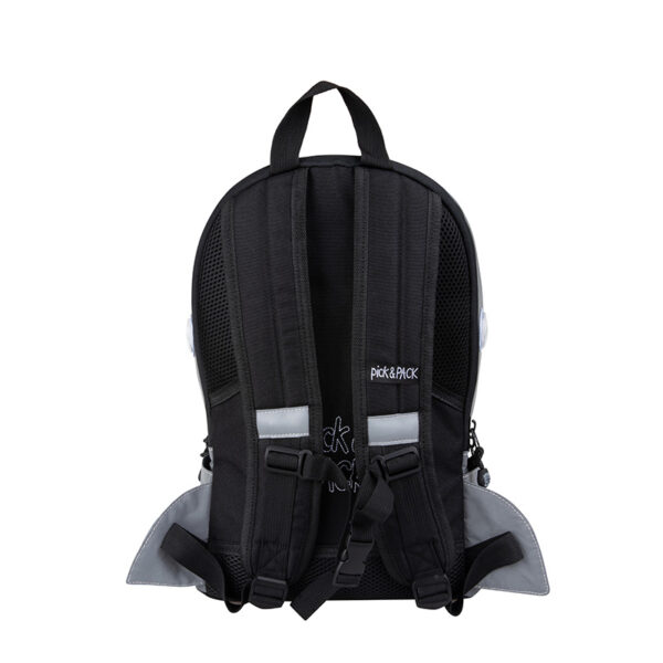 Pick & Pack Shark Shape Backpack M Visible grey