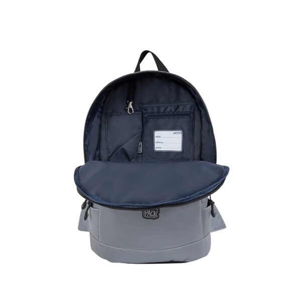 Pick & Pack Shark Shape Backpack M Visible grey