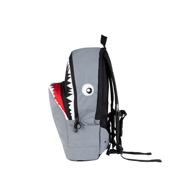 Pick & Pack Shark Shape Backpack M Visible grey