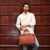 Plevier Petronas laptoptas 15.6 inch Cognac