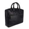 Plevier Amaril leren rugzak 15,6 inch zwart