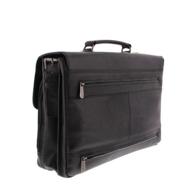 Plevier Morse leren aktetas 15.6 inch Bruin
