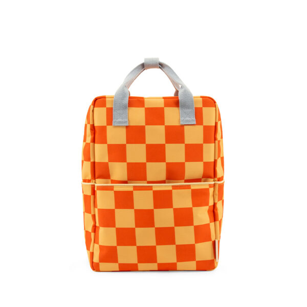 Sticky Lemon backpack large | farmhouse | checkerboard | pear jam + ladybird red