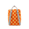 Sticky Lemon backpack large | farmhouse | checkerboard | pear jam + ladybird red