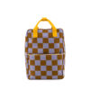Sticky Lemon backpack large | farmhouse | checkerboard | blooming purple + soil green