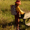 Sticky Lemon backpack large | farmhouse | checkerboard | lemons