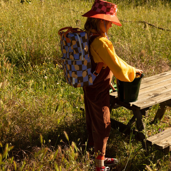 Sticky Lemon backpack large | farmhouse | checkerboard | lemons