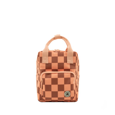 Studio Ditte Small Backpack Blocks - Pink-Brown