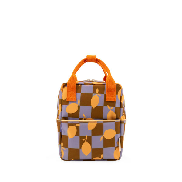 Sticky Lemon backpack small | farmhouse | checkerboard | lemons